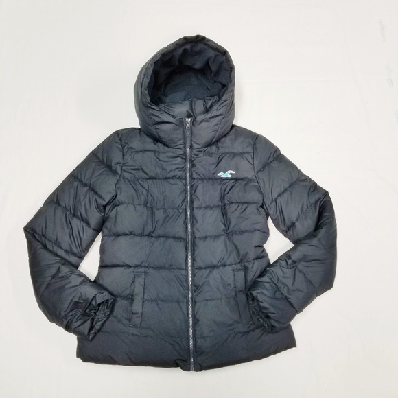 hollister puffer jacket women's